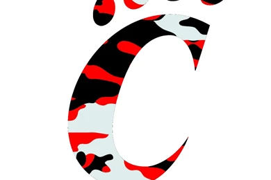 Uc Bearcats Logo Red Camouflage