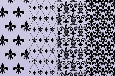 Fleur De Lis Patterns Vector Art & Graphics