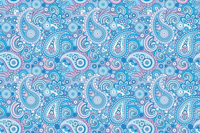 Pattern Pattern Indian Cucumber Paisley Blue HD Wallpapers