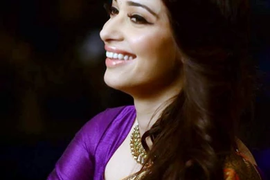Tamanna Cute Saree Wallpapers