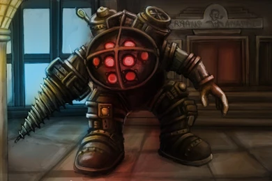 Bioshock Big Daddy Without Helmet Images