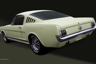 1965 Mustang GT   1920x1080 Wallpapers   Yellow Fastback