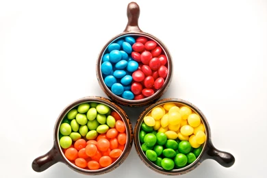 Skittles Candy Cup White Wallpapers