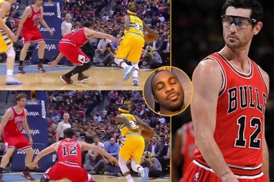 Ty Lawson Breaks Kirk Hinrich's Ankle With A Nasty In & Out Move