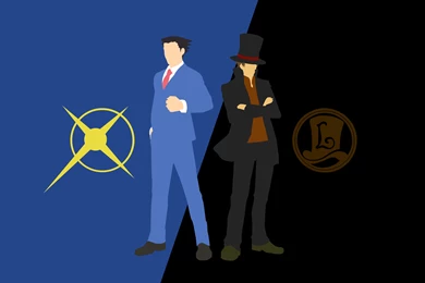 DeviantArt: More Like Professor Layton VS Phoenix Wright Wallpapers ...