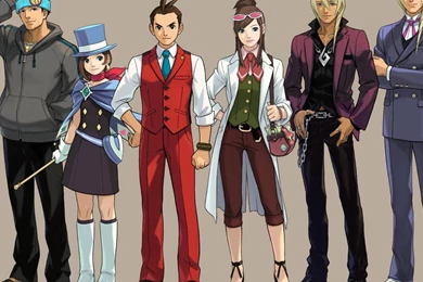 Minitokyo Phoenix Wright Ace Attorney Scans Wallpapers   (