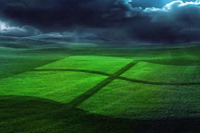 Download Wallpapers 2560x1024 Windows, Field, Grass, Operating ...