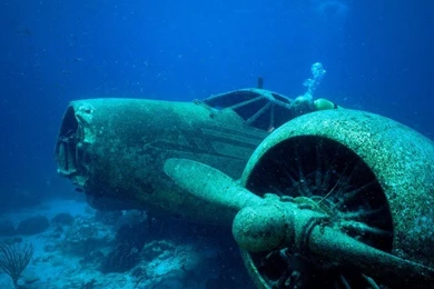 Sunken Plane Aruba Wallpapers Ocean Nature Wallpapers Collection