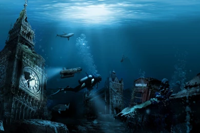 Undersea City, 1280x1024 Pixels : Wallpapers Tagged Ocean, Sea ...