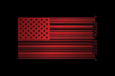American Flag Barcode Abstract Artwork Backgrounds