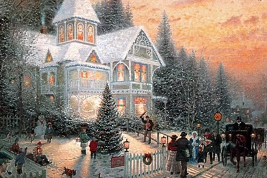 Christmas Scenery Wallpapers Holidays 54825 Desktop Wallpapers ...