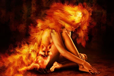 Girl hd fire wallpapers