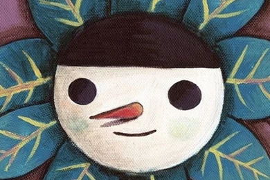 Snowman Leafs iPhone 5 Wallpapers (640x1136)