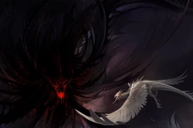 Wallpapers Dark Blue Dragon Against The Darkness Games Free Hd ...