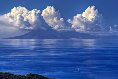 BLUE SEASCAPE WALLPAPER   (