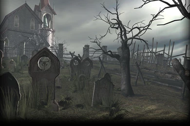 Image   Resident Evil 4 Biohazard 4 Backgrounds RE4 Cemetery.jpg ...