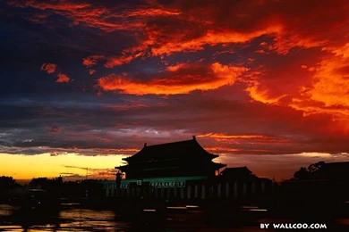 Imperial Palace At Sunset, Forbidden City, Beijing, China20 ...