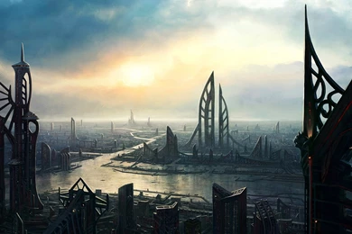 High Resolution Amazing Fantasy Sci Fi City Wallpapers HD 21 Full ...
