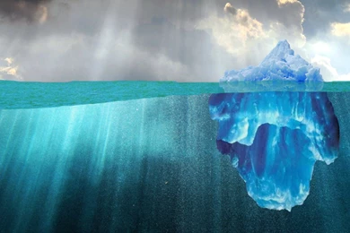 Iceberg Underwater Poster   Wallpaper.