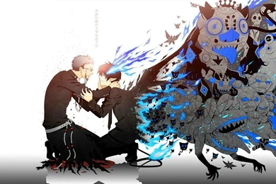 Ao No Exorcist Okumura Rin Fujimoto Shiro Wallpapers