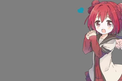 Yuri Yuri Anime Character On A Gray Backgrounds Wallpapers And ...