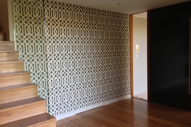 Kelly Wearstler Imperial Trellis Wallpapers Alabaster On With HD ...