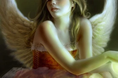 Angel Girl Elf Wings iPhone Wallpapers