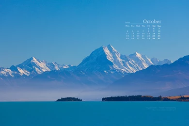 Mounk Cook, Lake Pukaki, New Zealand ~ Wall360 Wallpapers Collection