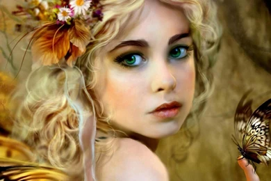 Butterfly Girl Wallpapers   (