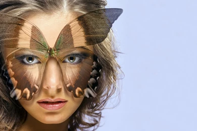 1680x1050 Butterfly Girl Desktop PC And Mac Wallpapers