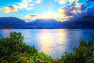 Mountains Sunlight Clouds Beautiful Natural Scenery Wallpapers ...