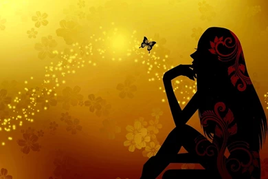 Butterfly & Girl >> HD Wallpaper, Get It Now!
