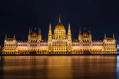 Budapest Parliament At Night Wallpapers