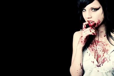 Download Wallpapers Vampire Girl (1600 X 900 Widescreen). Desktop ...