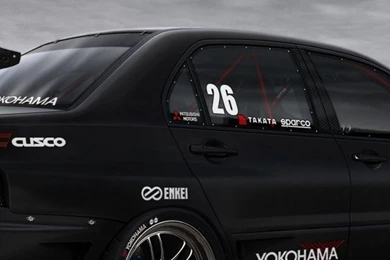 Mitsubishi, Lancer, Evo Ix, Black   Wallpapers – Yoyowall.com