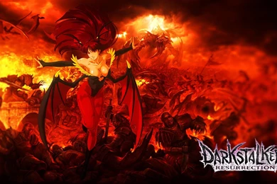 DeviantArt: More Like Morrigan Aensland In Hell Wallpapers 4K By ...