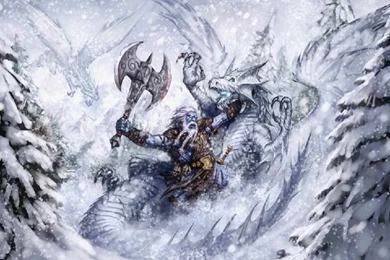 Ice Dragon Fight   Dragons Wallpapers