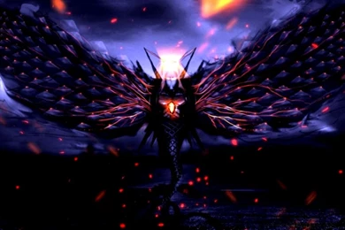 Dreamy Fantasy Flying Dark Ice Dragon Wallpapers