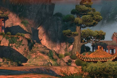 Temple From Kung Fu Panda 2 Desktop Wallpapers