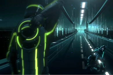 Tron Legacy Light Cycle Riders Desktop Wallpapers