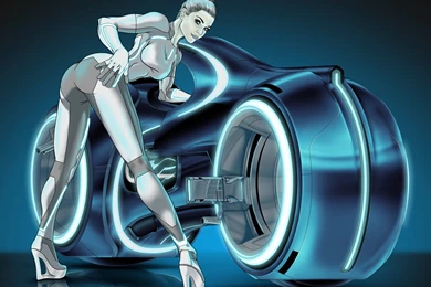 Light Cycle Pin Up By JoeGrafix On DeviantArt