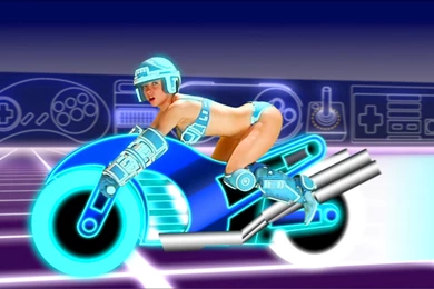Tron Girl On Light Cycle By Devianttomsmall On DeviantArt