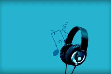 Wallpapers Wallpapers Blue Backgrounds Music Headphone Wallpapers ...