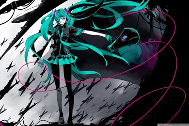 Hatsune Miku Vocaloid HD Desktop Wallpapers : Fullscreen : Mobile