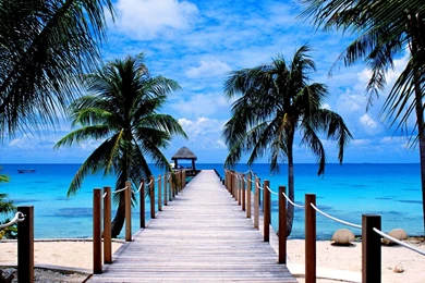 Tropical Beach Pier Hd Wallpapers Wallpapers List