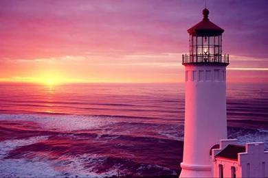 Sunset Lighthouse Wallpapers