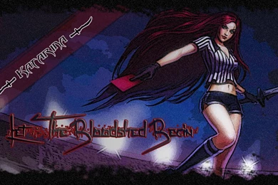 DeviantArt: More Like Red Card Katarina Wallpapers By ProfoundEagle