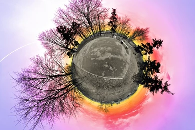 Fisheye Effect Panorama Circle Surreal Surrealism Wallpapers ...