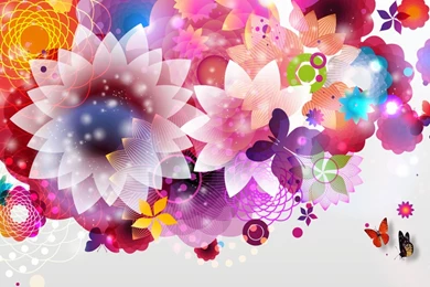 Bright Floral Wallpapers   Wallpapers HD Wide