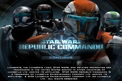 REPUBLIC COMMANDO STARTUP SCREEN WALLPAPER   (